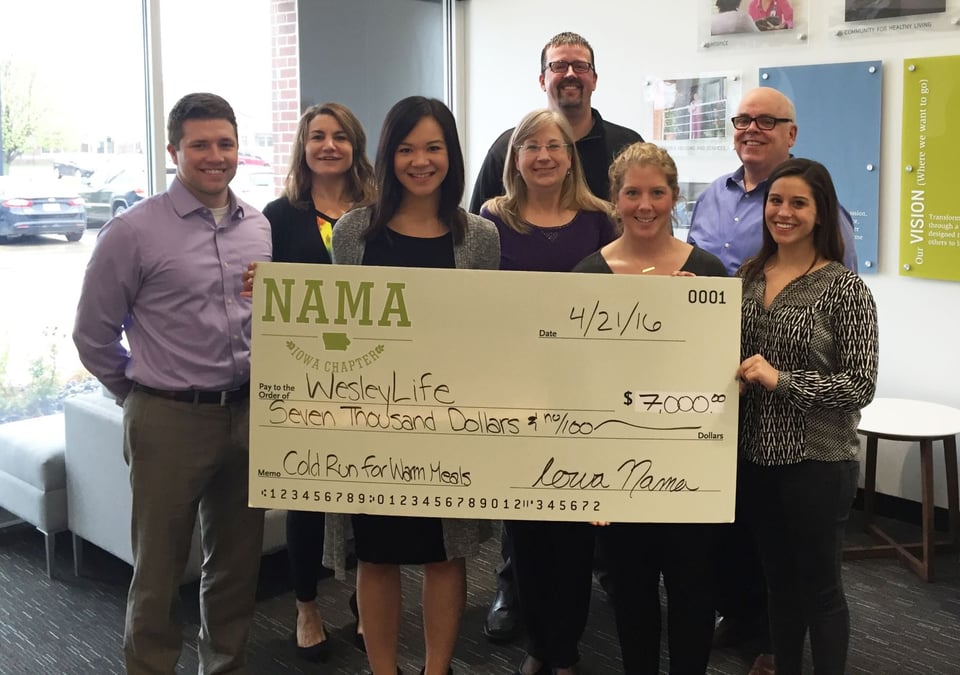 2016 NAMA Cold Run for Warm Meals Proceeds Presentation
