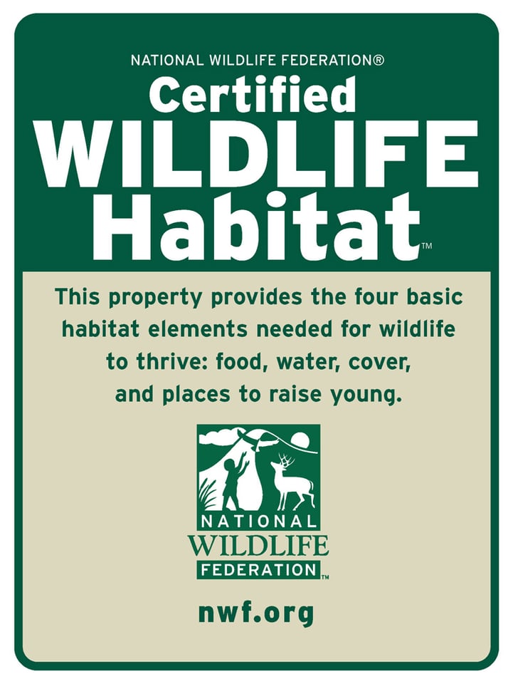 Edgewater Earns Certification from National Wildlife Federation